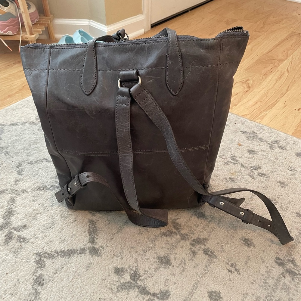 Frye leather backpack